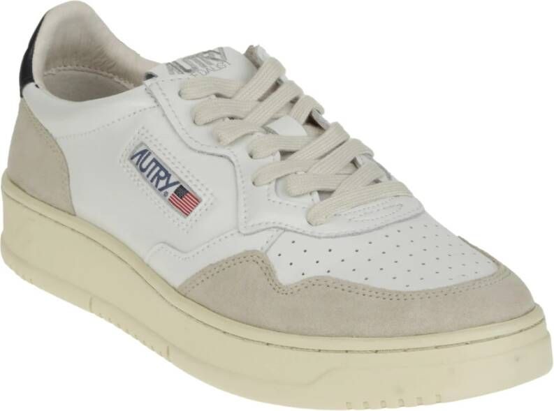 Autry "Witte Leren Sneakers & Schoudertas" Wit Heren