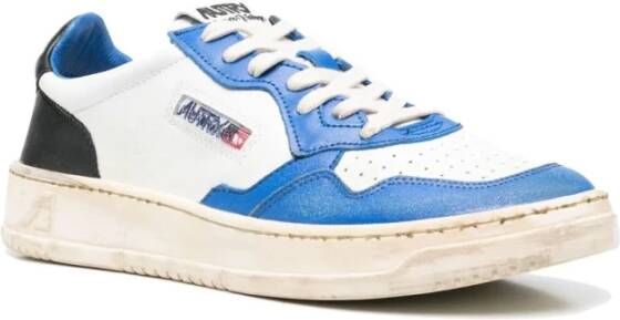 Autry Vintage Leren Sneakers Wit Heren