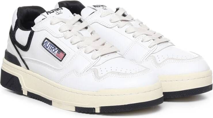 Autry Katoenmix Sneakers Wit Heren