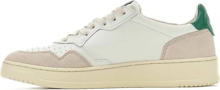 Autry "Witte Medalist 01 Lage Sneakers" Wit Heren