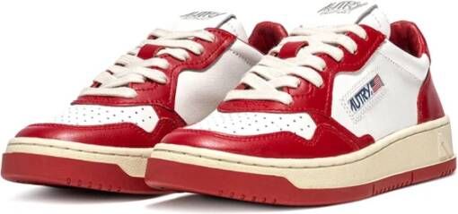 Autry Vintage Lage Leren Sneakers Wit Heren