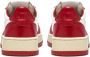 Autry Vintage lage leren sneakers met Amerikaanse vlag detail Rood - Thumbnail 4