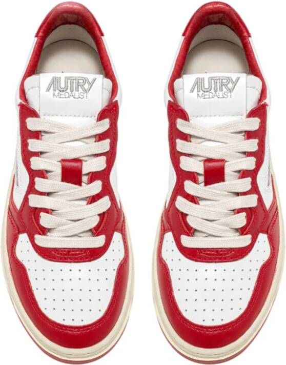 Autry Vintage Lage Leren Sneakers Wit Heren