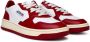 Autry Witte en rode leren sneakers White Heren - Thumbnail 3