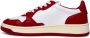 Autry Witte en rode leren sneakers White Heren - Thumbnail 4