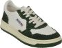 Autry Witte Groene Leren Sneakers met Geperforeerde Neus Green - Thumbnail 3