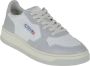 Autry Witte en Lichtblauwe Leren Sneakers voor Heren White Heren - Thumbnail 4
