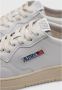 Autry Witte bruine leren sneakers Vintage geïnspireerd ontwerp Wit Heren - Thumbnail 11