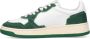 Autry Witte Groene Leren Sneakers met Geperforeerde Neus Green - Thumbnail 9