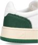 Autry Witte Groene Leren Sneakers met Geperforeerde Neus Green - Thumbnail 10