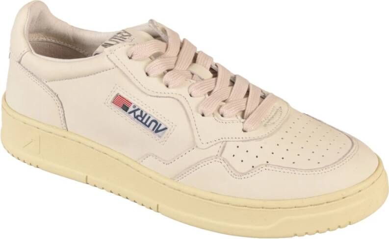 Autry Lage profiel logo-patch sneakers Wit Heren