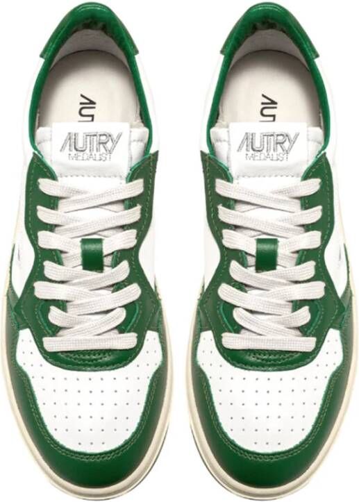 Autry Vintage Bicolor Leren Sneakers Wit Heren