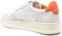 Autry Vintage Stijl Lage Sneakers in Wit en Oranje Leer White Heren - Thumbnail 3