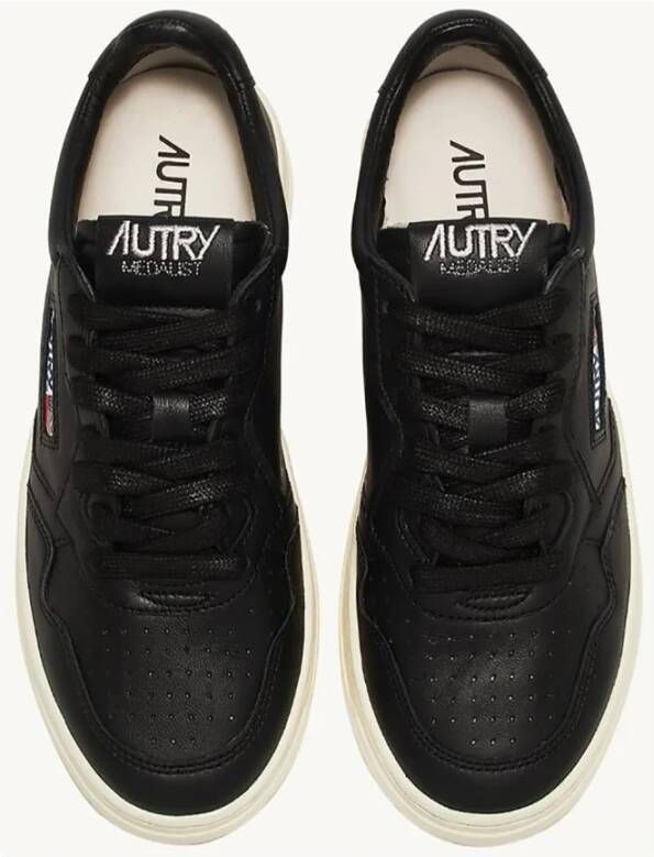 Autry "Medalist Leren Sneakers" Zwart Heren