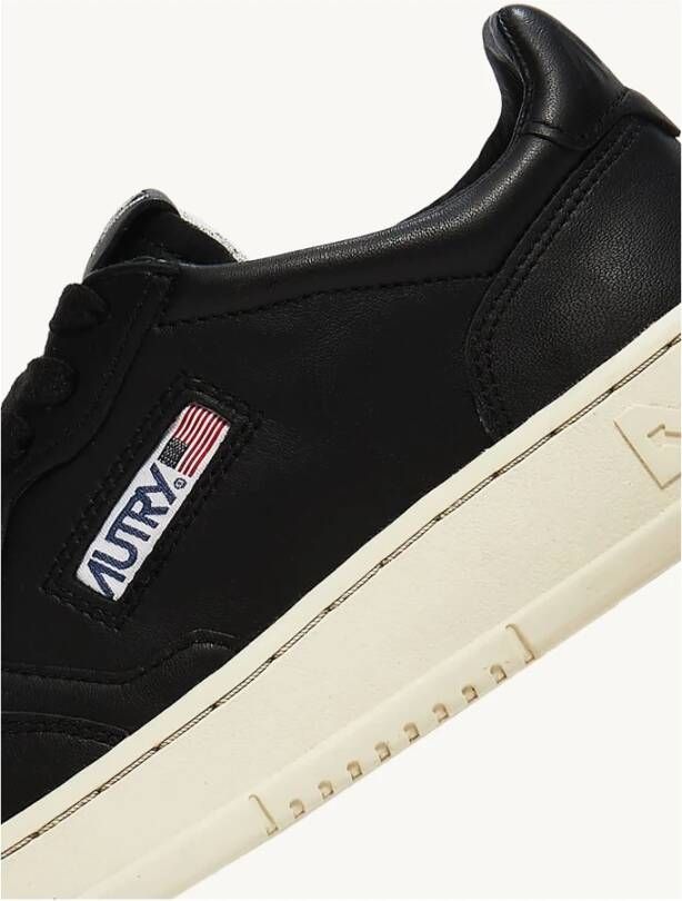 Autry "Medalist Leren Sneakers" Zwart Heren