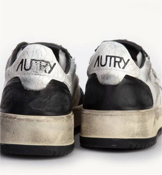 Autry Vintage Gestippelde Sneakers Zwart Heren