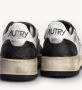 Autry Vintage Gestippelde Sneakers Zwart Heren - Thumbnail 2