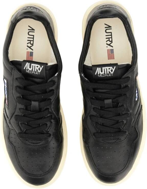 Autry Leren lage sneakers voor heren Zwart Heren