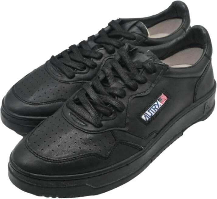 Autry Solid Black Low Top Sneakers Black Heren