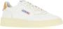 Autry Witte Leren Lage Sneakers met Logo Patch White Dames - Thumbnail 11