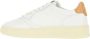 Autry Witte Leren Lage Sneakers met Logo Patch White Dames - Thumbnail 12