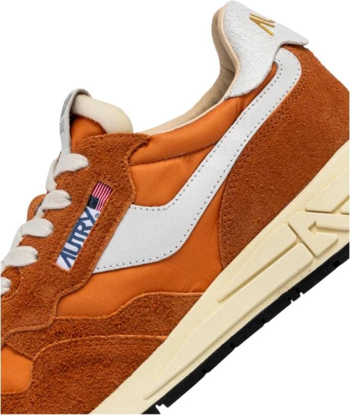 Autry Stijlvolle Sneakers voor Mannen Orange Heren