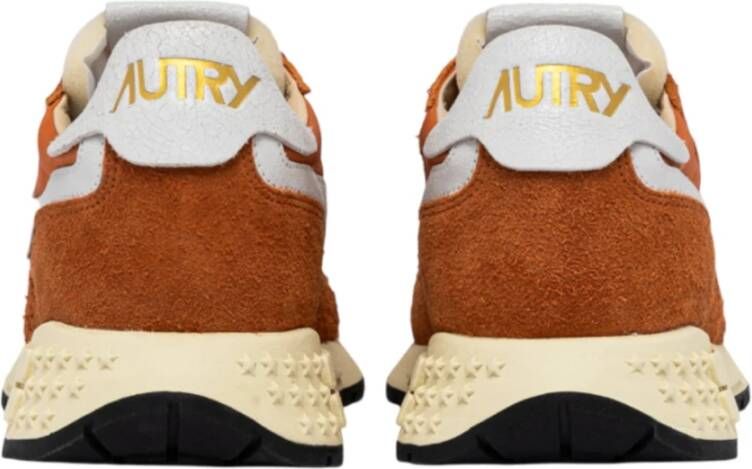 Autry Stijlvolle Sneakers voor Mannen Orange Heren