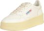 Autry Leren Lage Platform Sneakers White Dames - Thumbnail 7