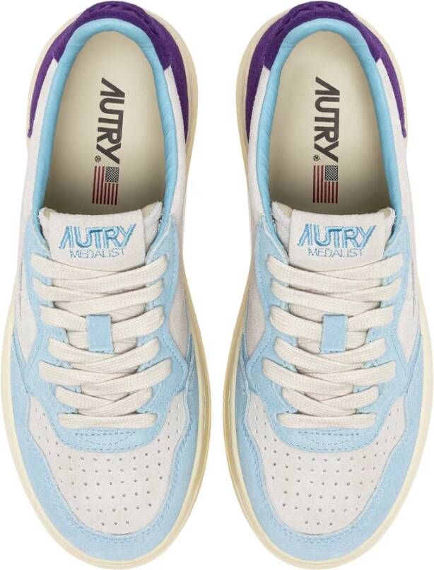 Autry Suède Lage Top Prestaties Schoenen Multicolor Dames