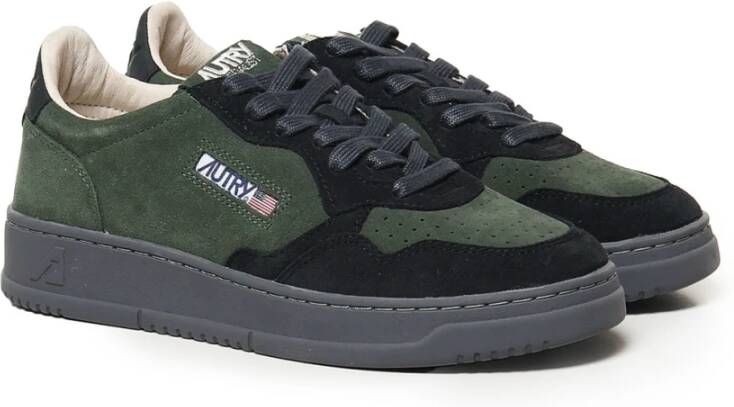 Autry Suedeleren Sneakers Green Heren