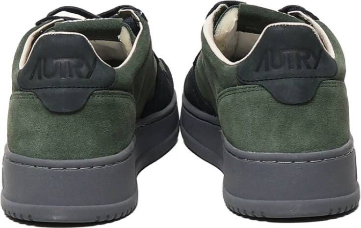 Autry Suedeleren Sneakers Green Heren