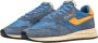 Autry Blauwe Suède Stoffen Sneakers Ronde Neus Blue Heren - Thumbnail 10