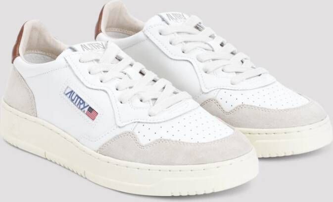 Autry Suede Medalist Wit Coco Schelp Multicolor Heren