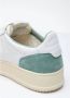 Autry Medalist Lage Sneakers Wit en Militair Groen Suède White Heren - Thumbnail 3