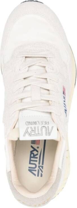 Autry Suede Reelwind Sneakers Wit White Heren