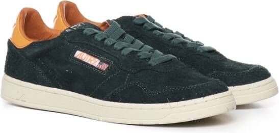 Autry Suede Sneakers met Perforaties Black Heren