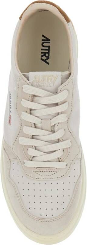 Autry Suede Tricolor Beige Sneakers