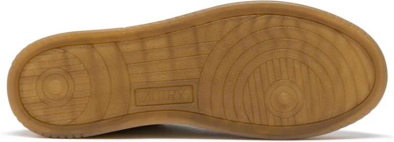Autry Tennis sneakers van gebarsten leer
