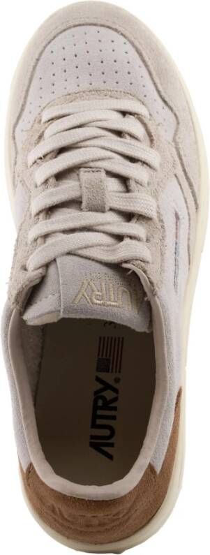 Autry Tricolor Suède Sneakers voor vrouwen Multicolor Dames