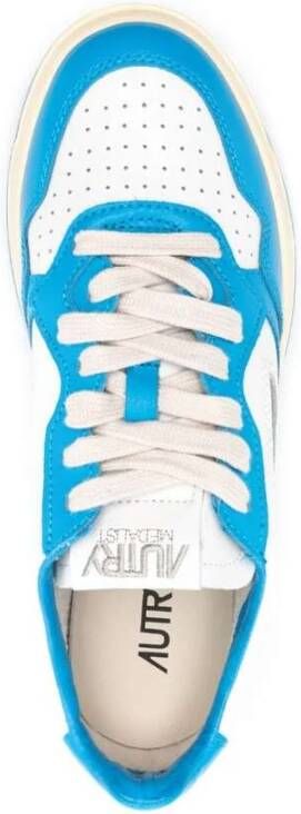 Autry Tweekleurige lage leren sneakers Multicolor Dames
