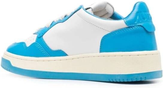 Autry Tweekleurige lage leren sneakers Multicolor Dames