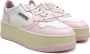 Autry Tweekleurige Leren Sneakers Pink Dames - Thumbnail 2