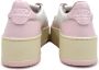 Autry Tweekleurige Leren Sneakers Pink Dames - Thumbnail 3