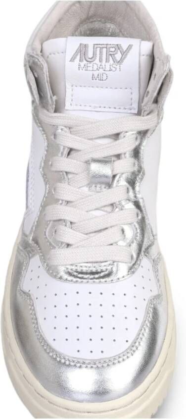 Autry Two-Tone Zilveren Sneakers