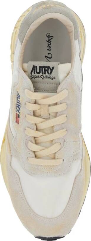 Autry Vintage Beige Lage Top Sneakers Beige Heren