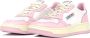 Autry Witte en Roze Lage Leren Sneakers Witte Roze Leren Sneakers voor Dames Multicolor White Dames - Thumbnail 33