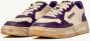 Autry Vintage Blanc Violet Leren Sneakers Multicolor - Thumbnail 2