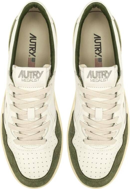 Autry Vintage-geïnspireerde hoge sneaker in wit
