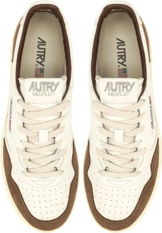 Autry Vintage-geïnspireerde hoge sneaker in wit