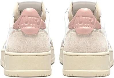 Autry Vintage-geïnspireerde lage leren sneaker White Dames